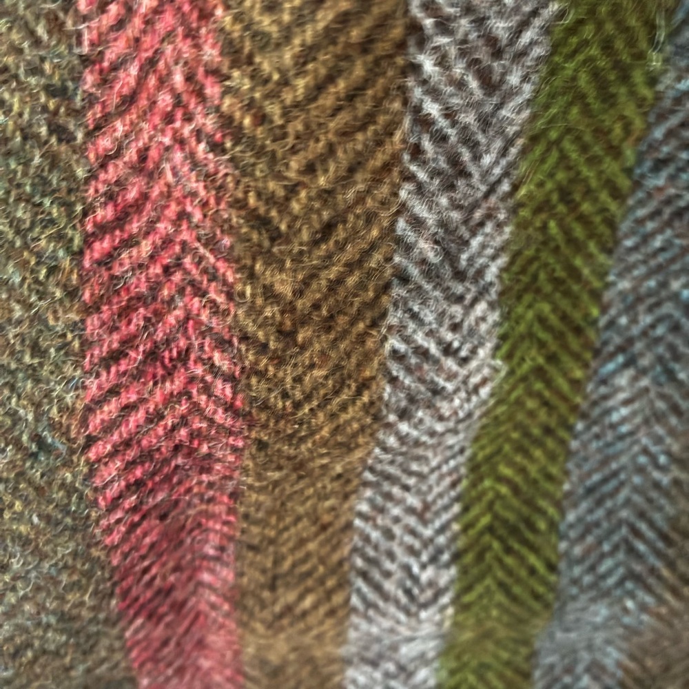 Boden British Tweed Multicolor Striped Blazer and Skirt Set - Picture 5 of 8